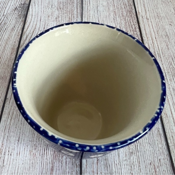 Polish Pottery Boleslawiec Blue Polka Dot Mug - Picture 2 of 5